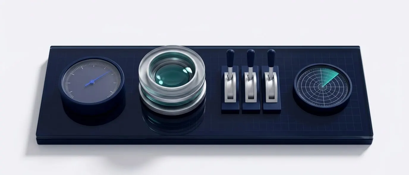 A bench of four precision SEO instruments