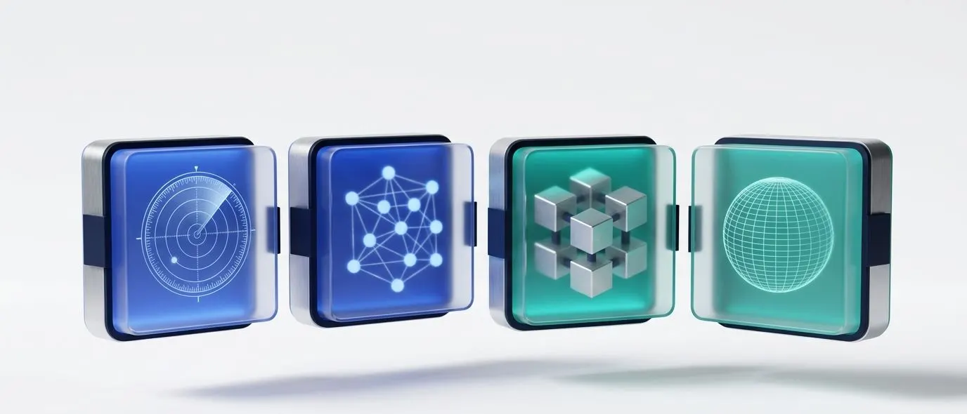 Four service modules: AI search, technical SEO, Shopify and international